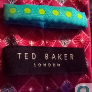 Ted Baker Red and Blue Patterned Fabric